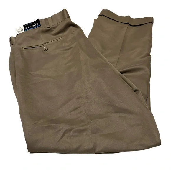 George Pants George Mens 38x29 Pleated Dress Pant Slacks